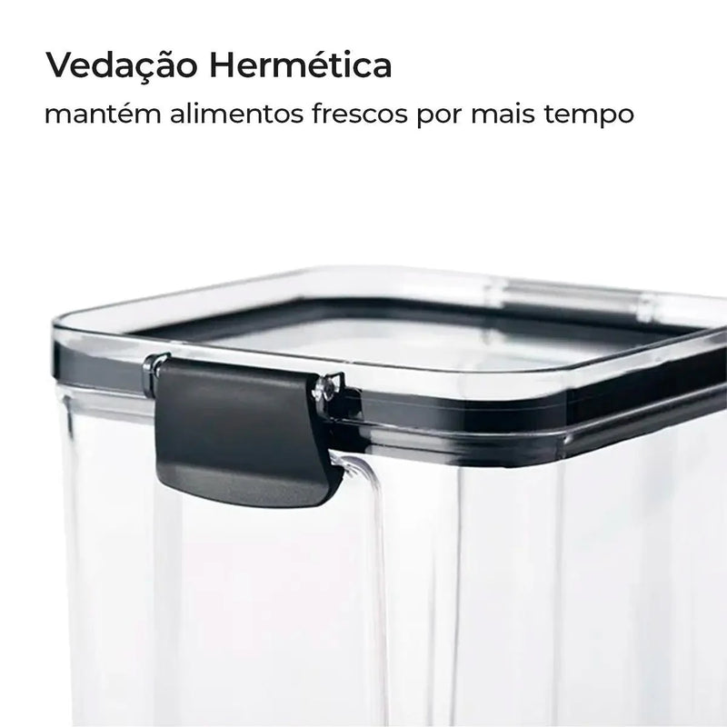 Kit Potes Herméticos Porta Mantimentos