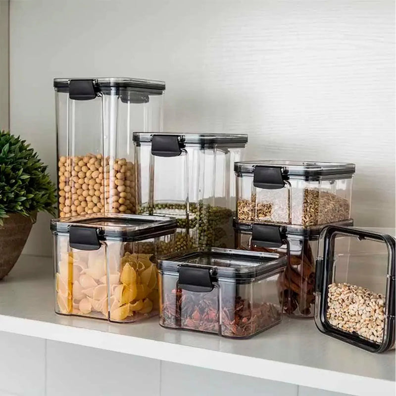 Kit Potes Herméticos Porta Mantimentos