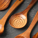 Kit Utensílios de Cozinha 5 peças de Madeira