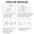 Kit de Acessórios para Banheiro Inox 4 peças Sem Furos