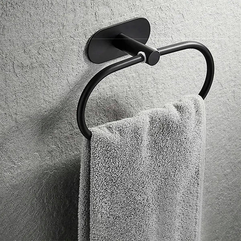 Kit de Acessórios para Banheiro Inox 4 peças Sem Furos