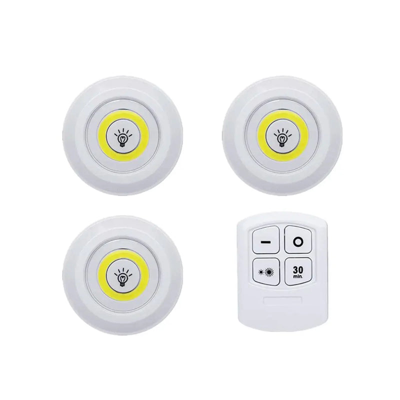 Kit de Lâmpadas de Led Sem Fio com Controle Remoto