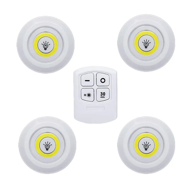Kit de Lâmpadas de Led Sem Fio com Controle Remoto
