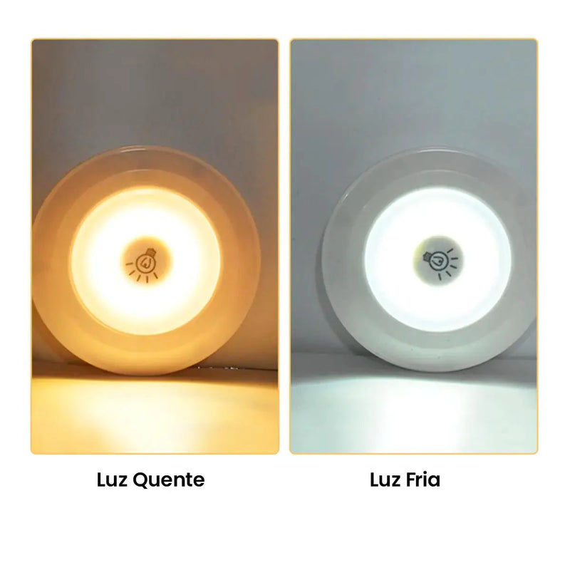 Kit de Lâmpadas de Led Sem Fio com Controle Remoto