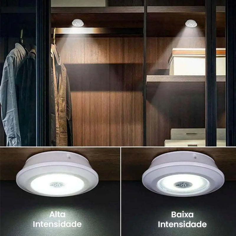 Kit de Lâmpadas de Led Sem Fio com Controle Remoto