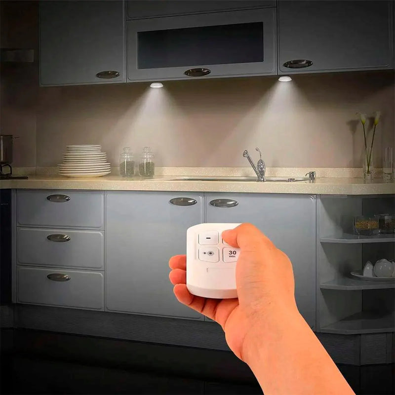 Kit de Lâmpadas de Led Sem Fio com Controle Remoto