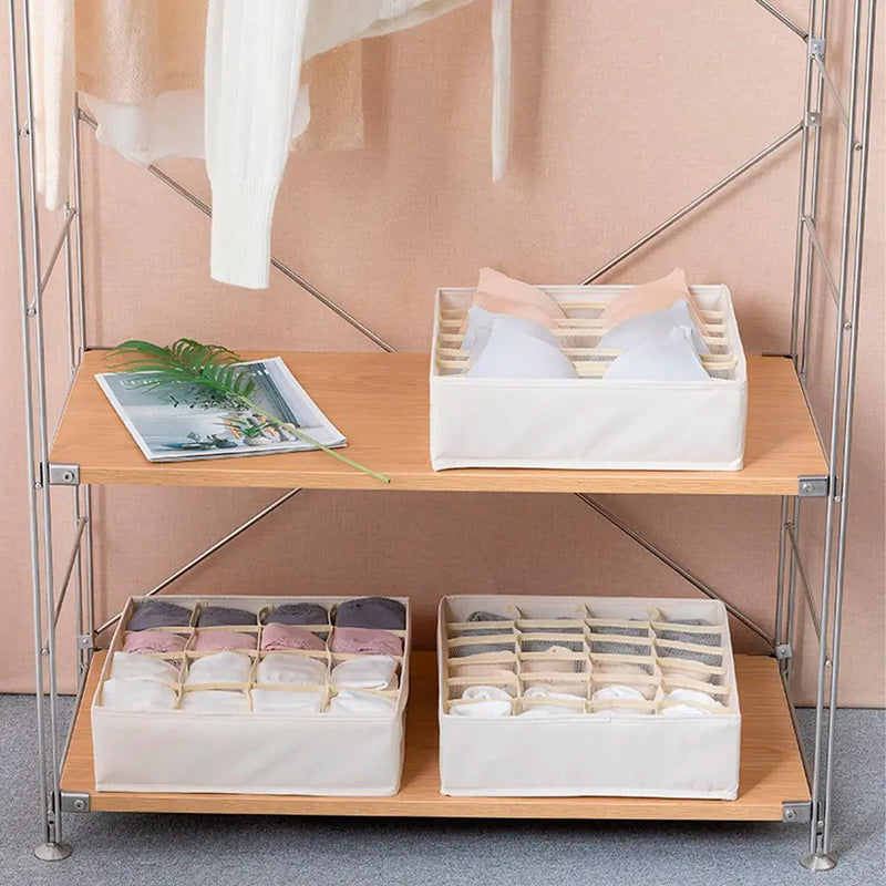 Kit de Organizadores de Gaveta para Roupas Íntimas - 3 peças