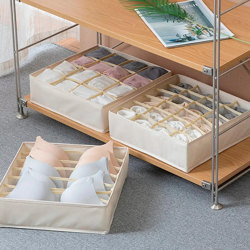 Kit de Organizadores de Gaveta para Roupas Íntimas - 3 peças