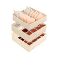 Kit de Organizadores de Gaveta para Roupas Íntimas - 3 peças