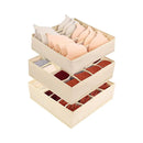 Kit de Organizadores de Gaveta para Roupas Íntimas - 3 peças
