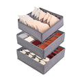 Kit de Organizadores de Gaveta para Roupas Íntimas - 3 peças