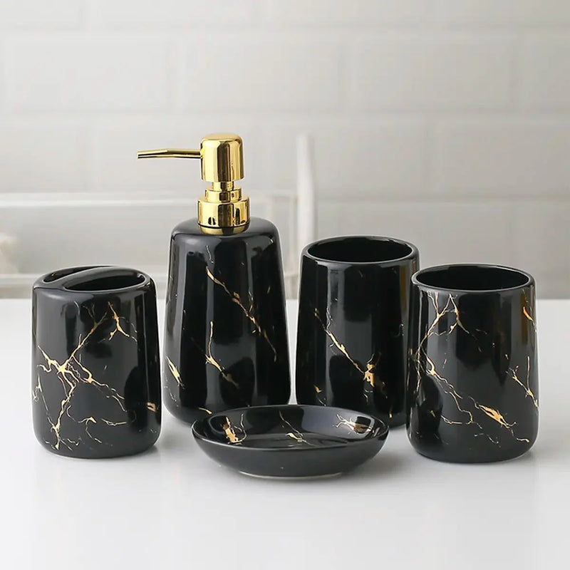 Kit para Banheiro Cerâmica 5 peças Harmony