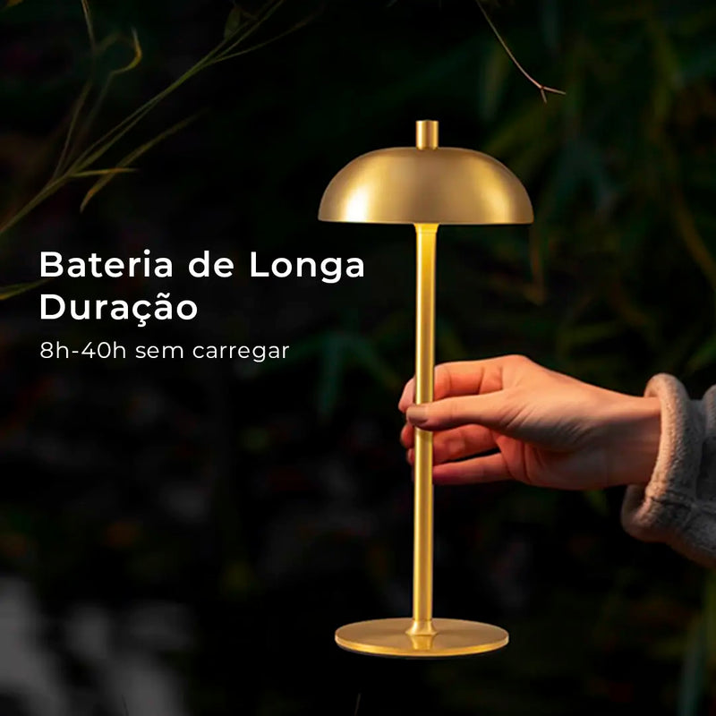 Luminária Abajur de Mesa Cogumelo Domus