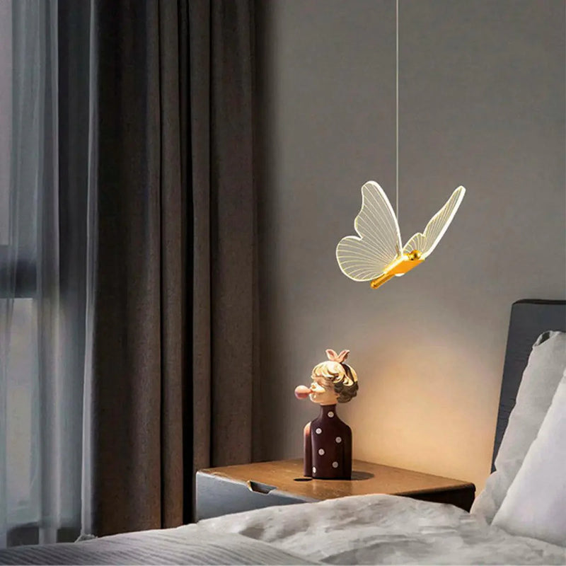 Luminária Pendente Borboleta Crystal Light