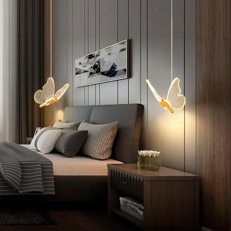 Luminária Pendente Borboleta Crystal Light