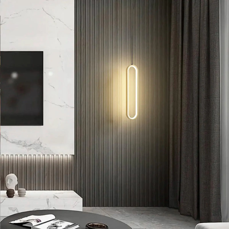 Luminária Pendente Oval Minimal