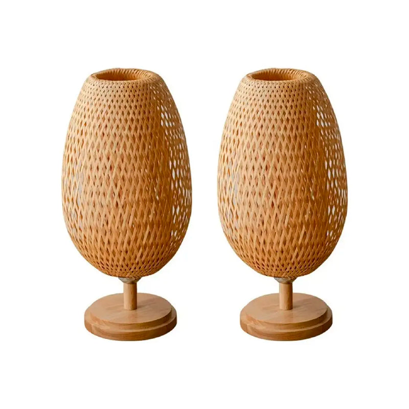 Luminária de Mesa Rattan Artesanal