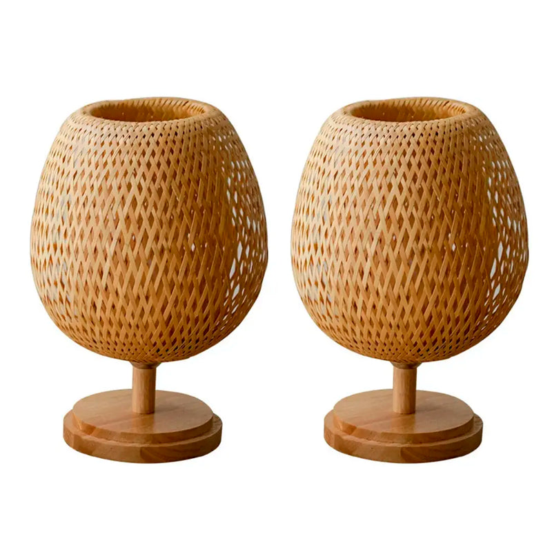 Luminária de Mesa Rattan Artesanal