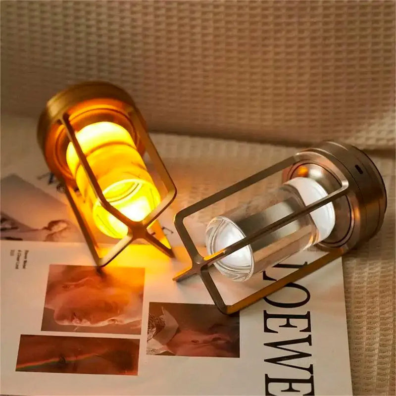 Luminária de Mesa Led Sem Fio Estilo Industrial