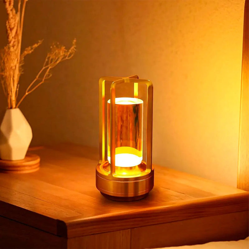 Luminária de Mesa Led Sem Fio Estilo Industrial
