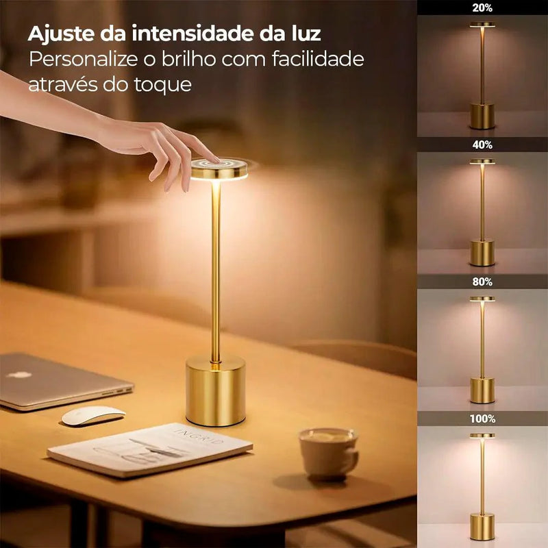 Luminária de Mesa Led Sem Fio Prestige