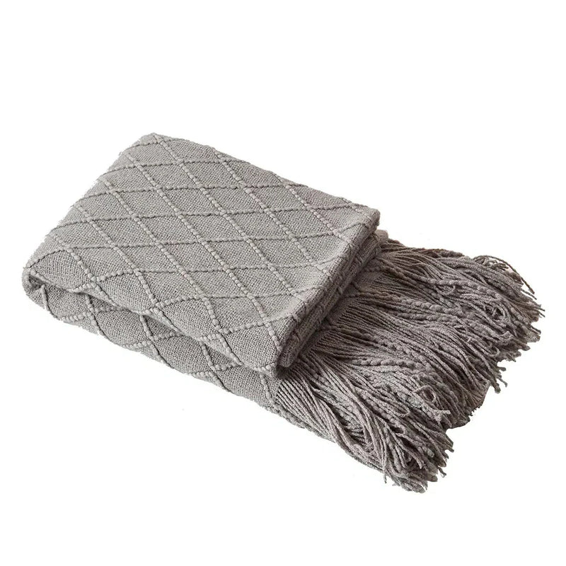 Manta para Sofá Decorativa Geométrica