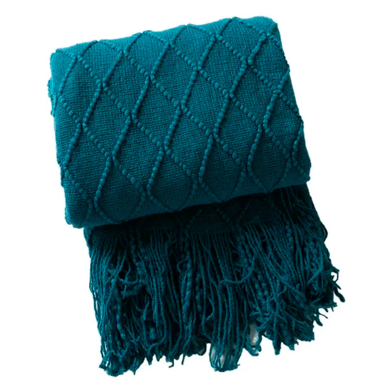 Manta para Sofá Decorativa Geométrica