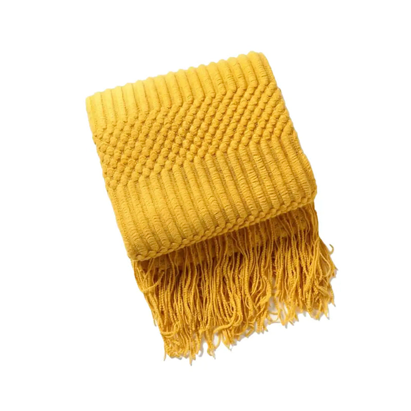 Manta para Sofá Decorativa Texturizada