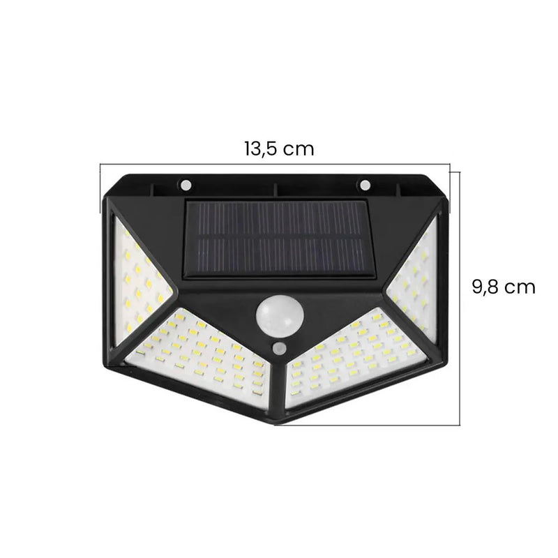 Luminária LED Solar para Áreas Externas