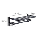 Porta Toalha para Banheiro Duplo Retrátil