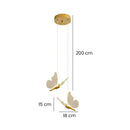 Luminária Pendente Borboleta Crystal Light