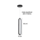 Luminária Pendente Oval Minimal