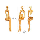 Esculturas Modernas em Resina Tríade Abstrata