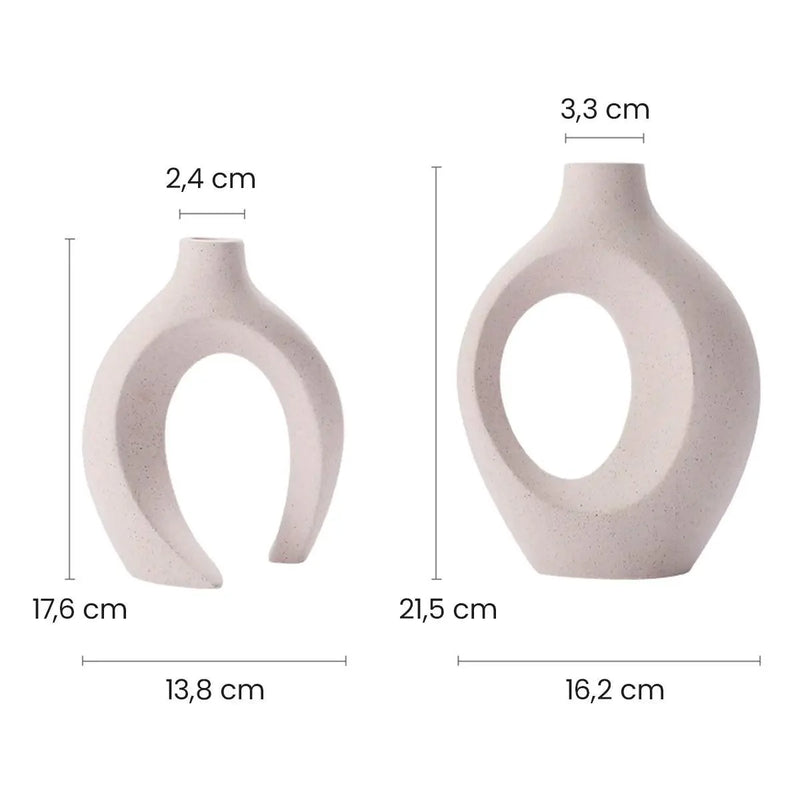Vasos Cerâmica Estilo Nórdico
