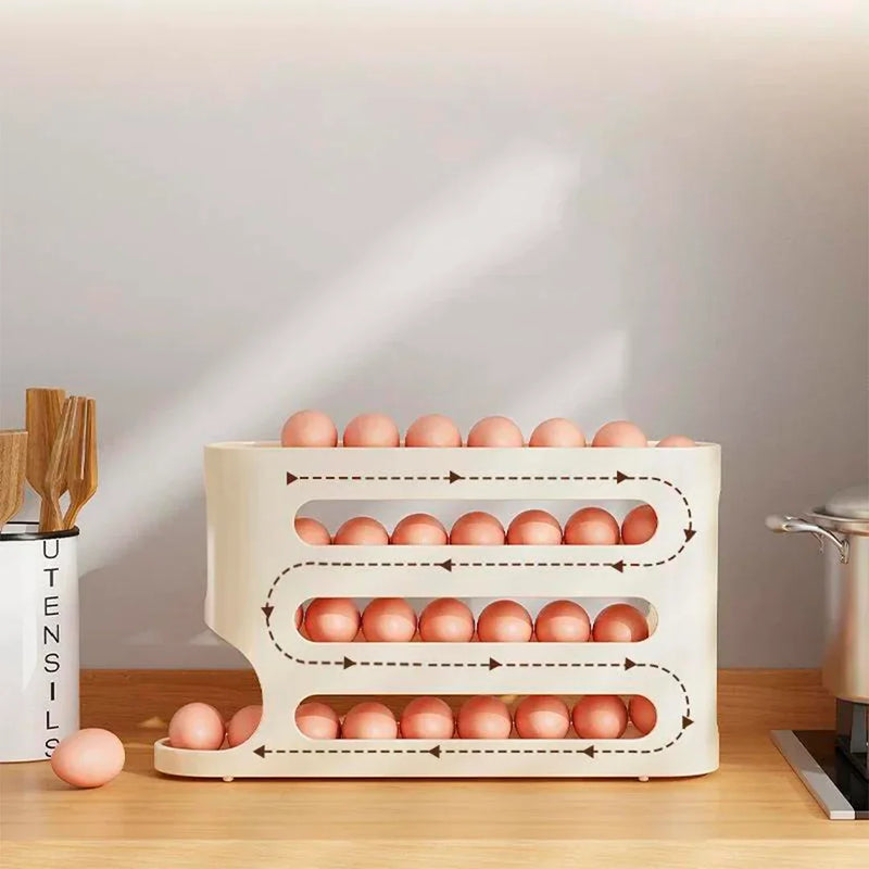 Porta-Ovos com Rolagem Automática