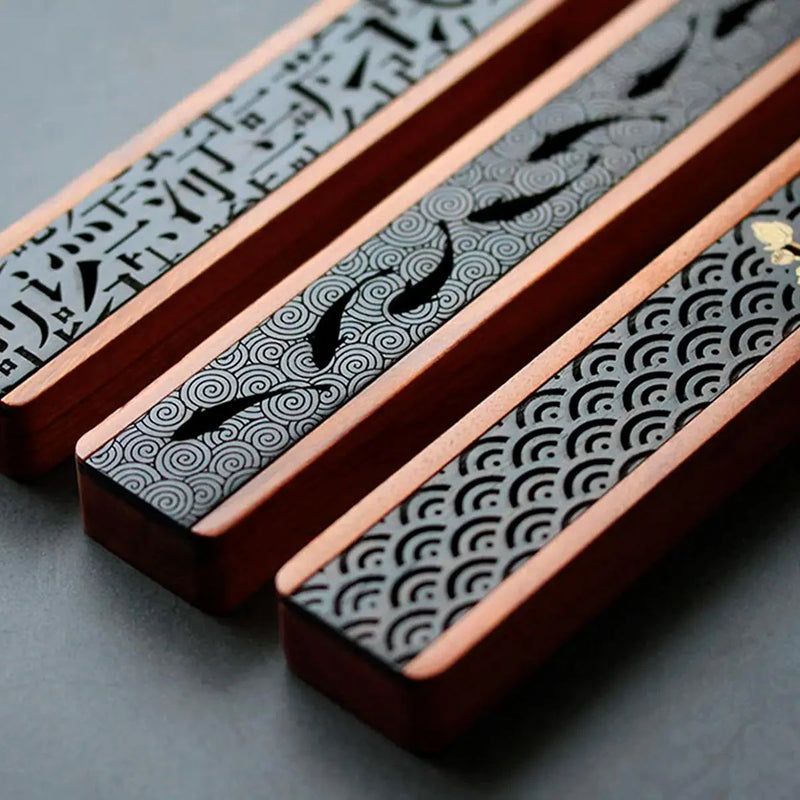 Porta Incenso Caixa de Madeira