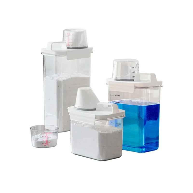 Porta Sabão em Pó e Amaciante Hermético