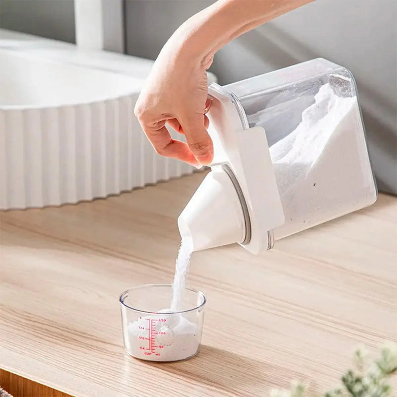 Porta Sabão em Pó e Amaciante Hermético