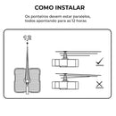 Relógio de Parede Decorativo Autoadesivo 3D