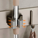 Suporte Organizador em Aço Inoxidável para Vassouras e Rodos