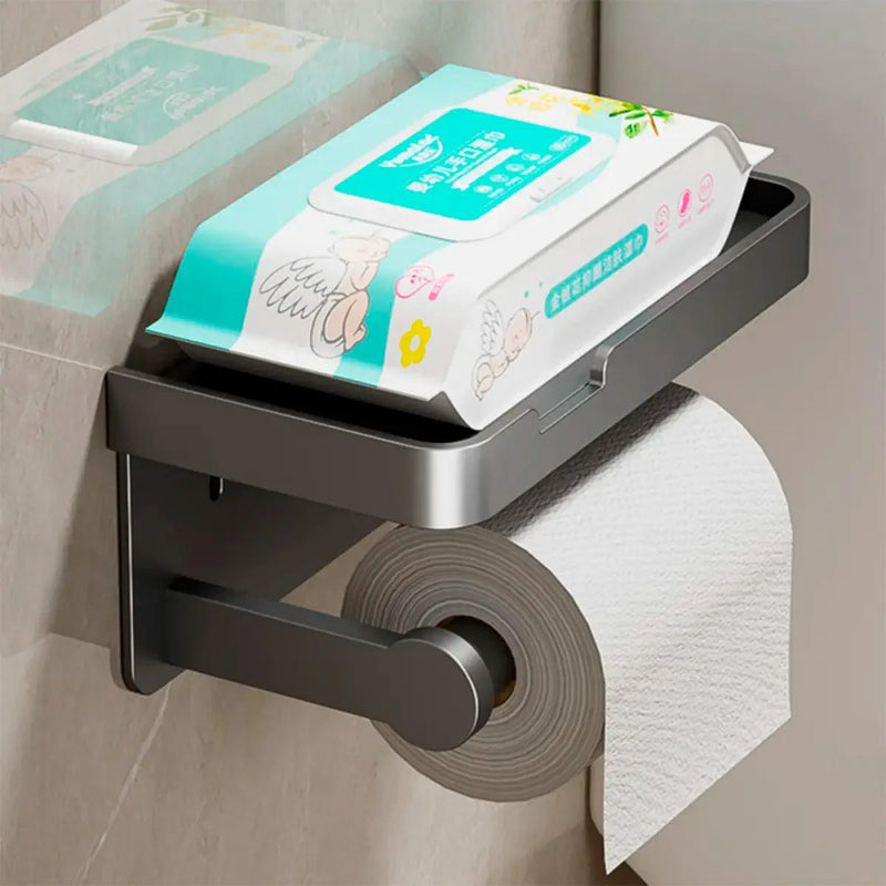Suporte Papel Higiênico com Porta Objetos