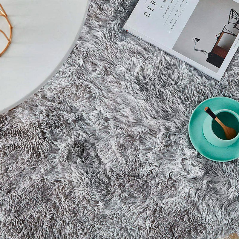 Tapete Redondo Felpudo Pelo Alto