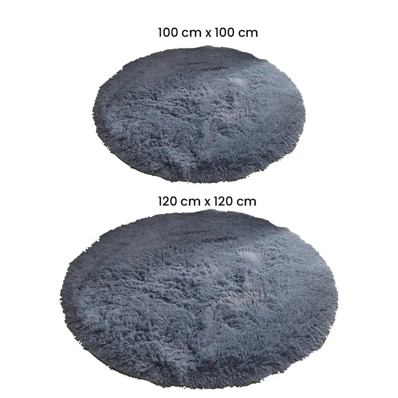 Tapete Redondo Felpudo Pelo Alto