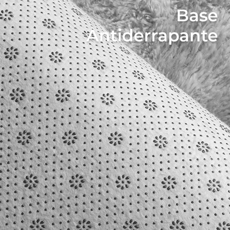 Tapete Redondo Felpudo Pelo Alto