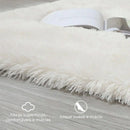 Tapete Redondo Felpudo Pelo Alto