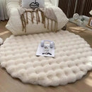 Tapete Redondo Felpudo para Sala e Quarto