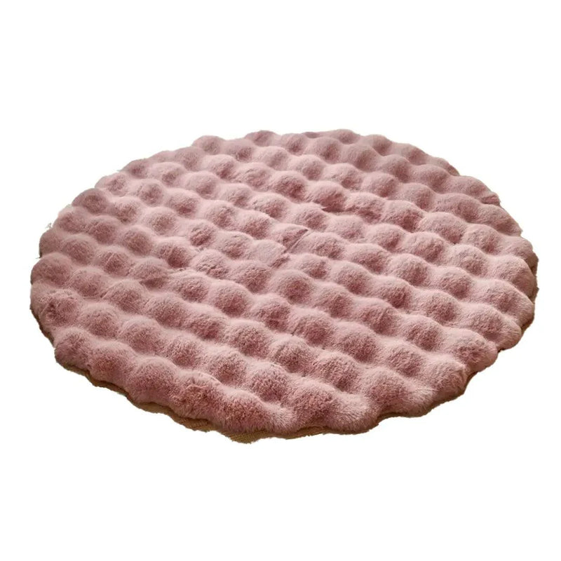 Tapete Redondo Felpudo para Sala e Quarto