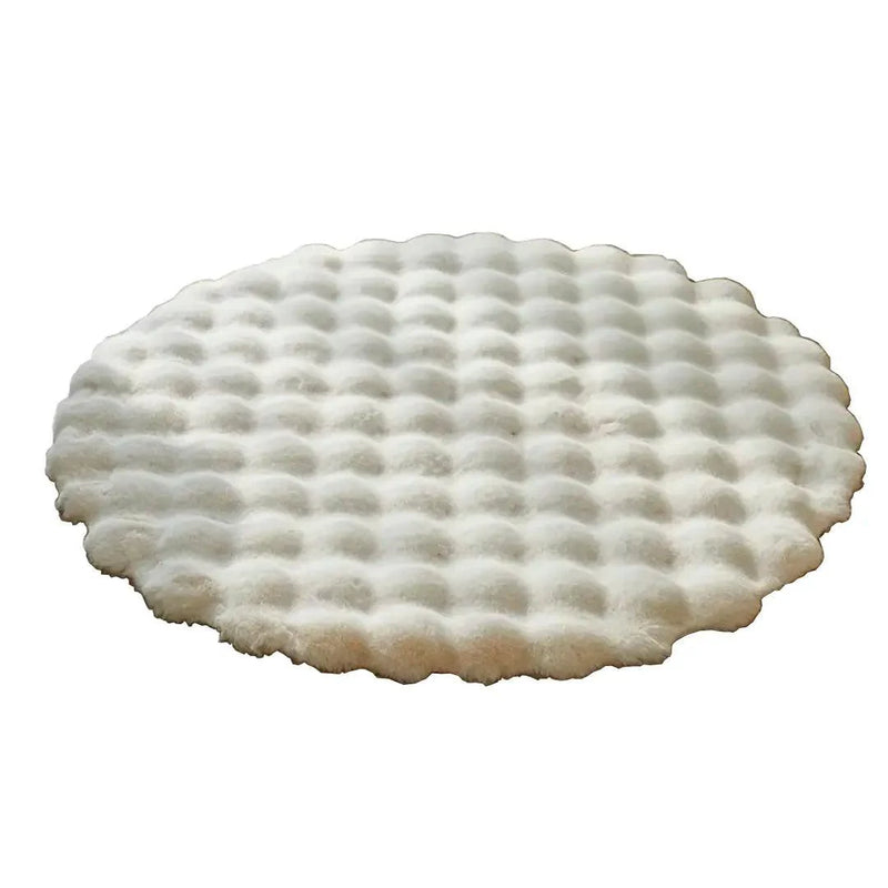 Tapete Redondo Felpudo para Sala e Quarto