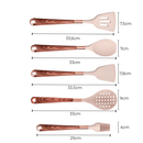 Kit Utensílios de Cozinha de Silicone Rose Gold 6 ou 10 Peças