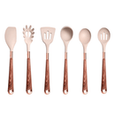 Kit Utensílios de Cozinha de Silicone Rose Gold 6 ou 10 Peças